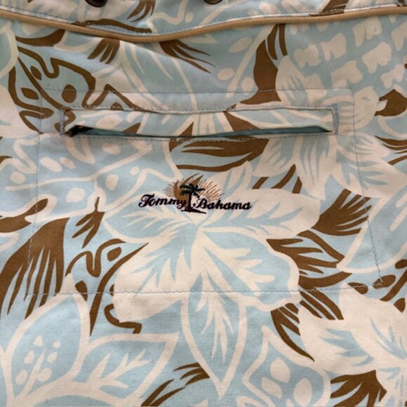 Tommy Bahama Backpack Multicolored Cotton Canvas Drawstring Bag main image 2